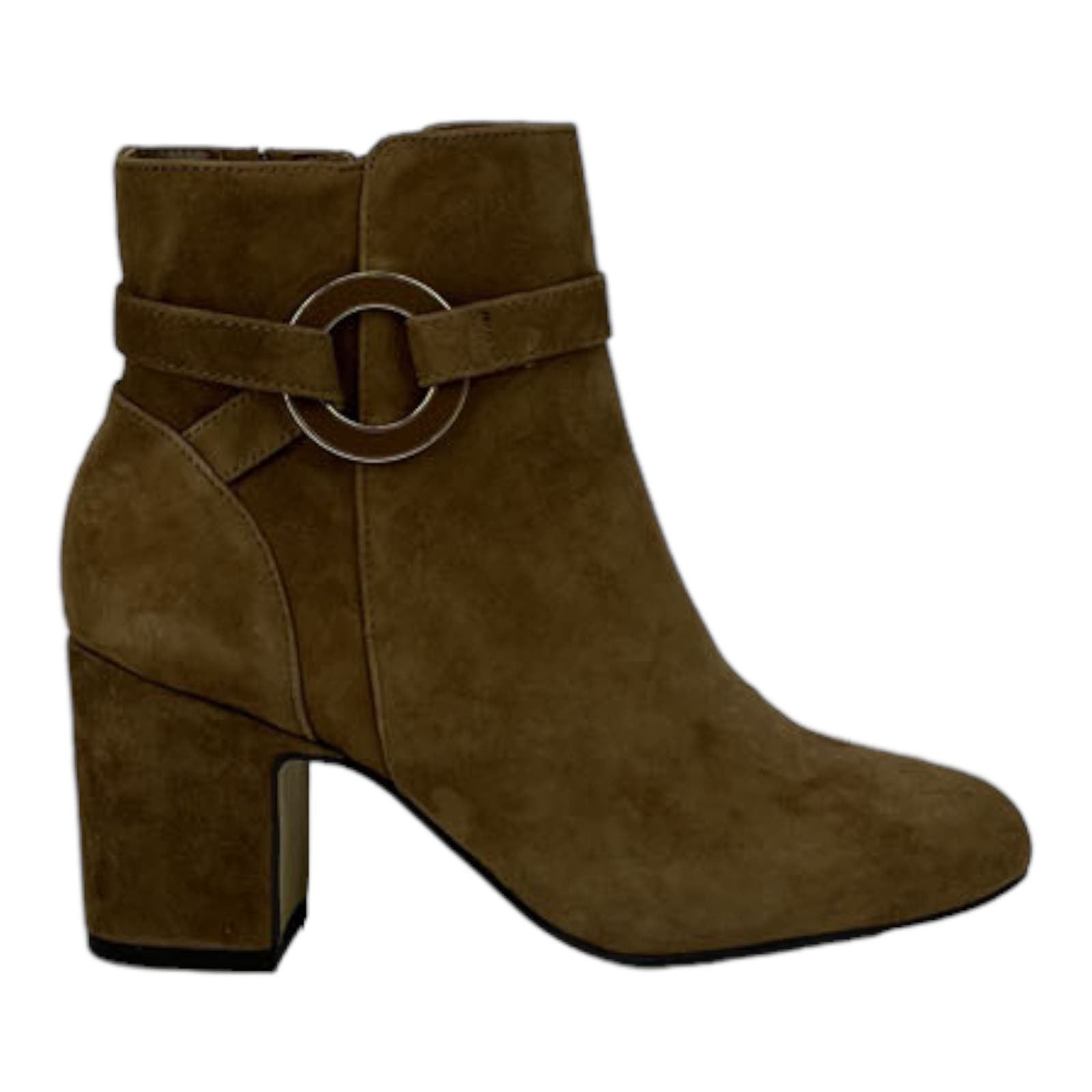 Bella Vita Women US 5.5 Brown Suede Block Heel Ankle Boots