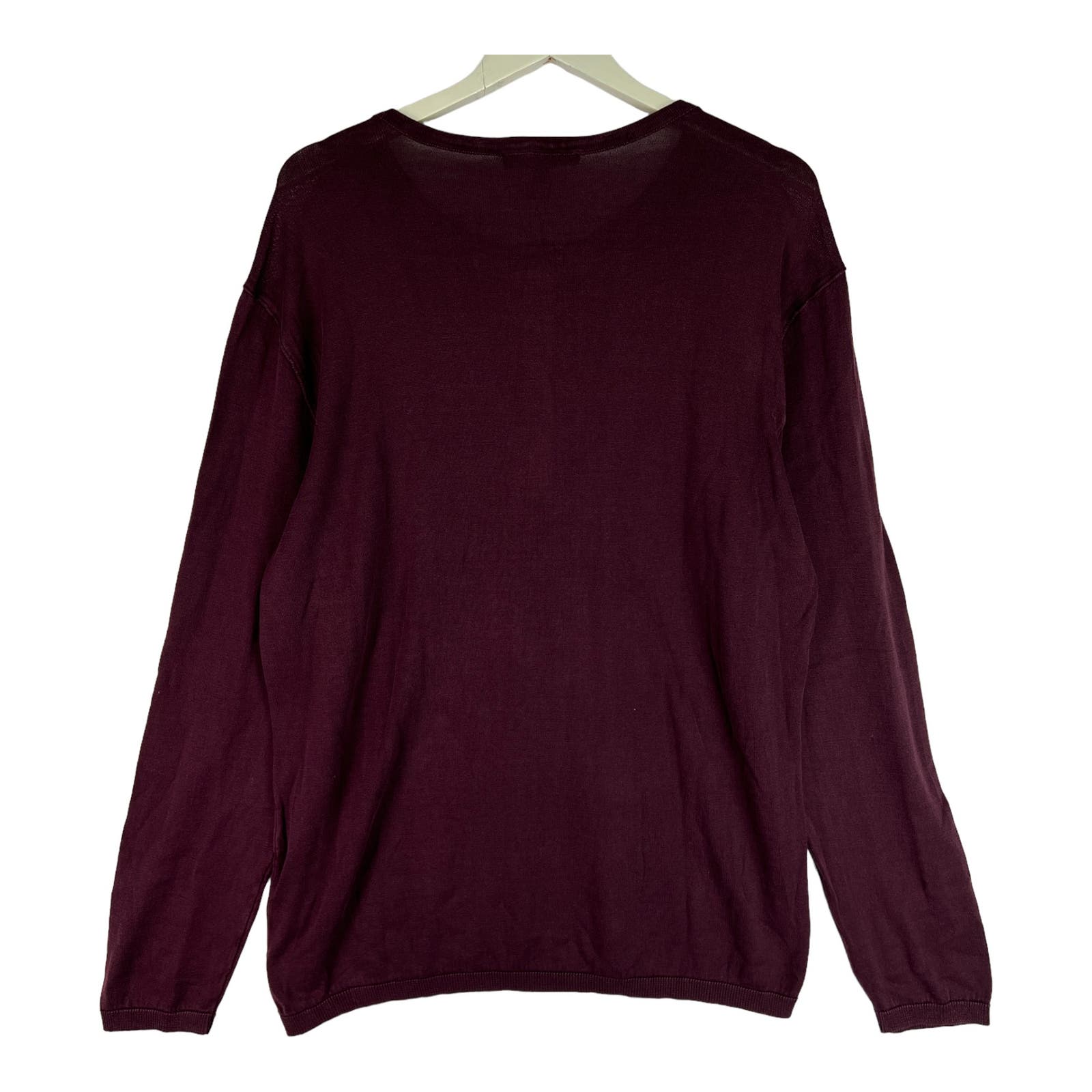 John Varvatos Men Red Sweatshirt US XL Crew Neck Long Sleeve