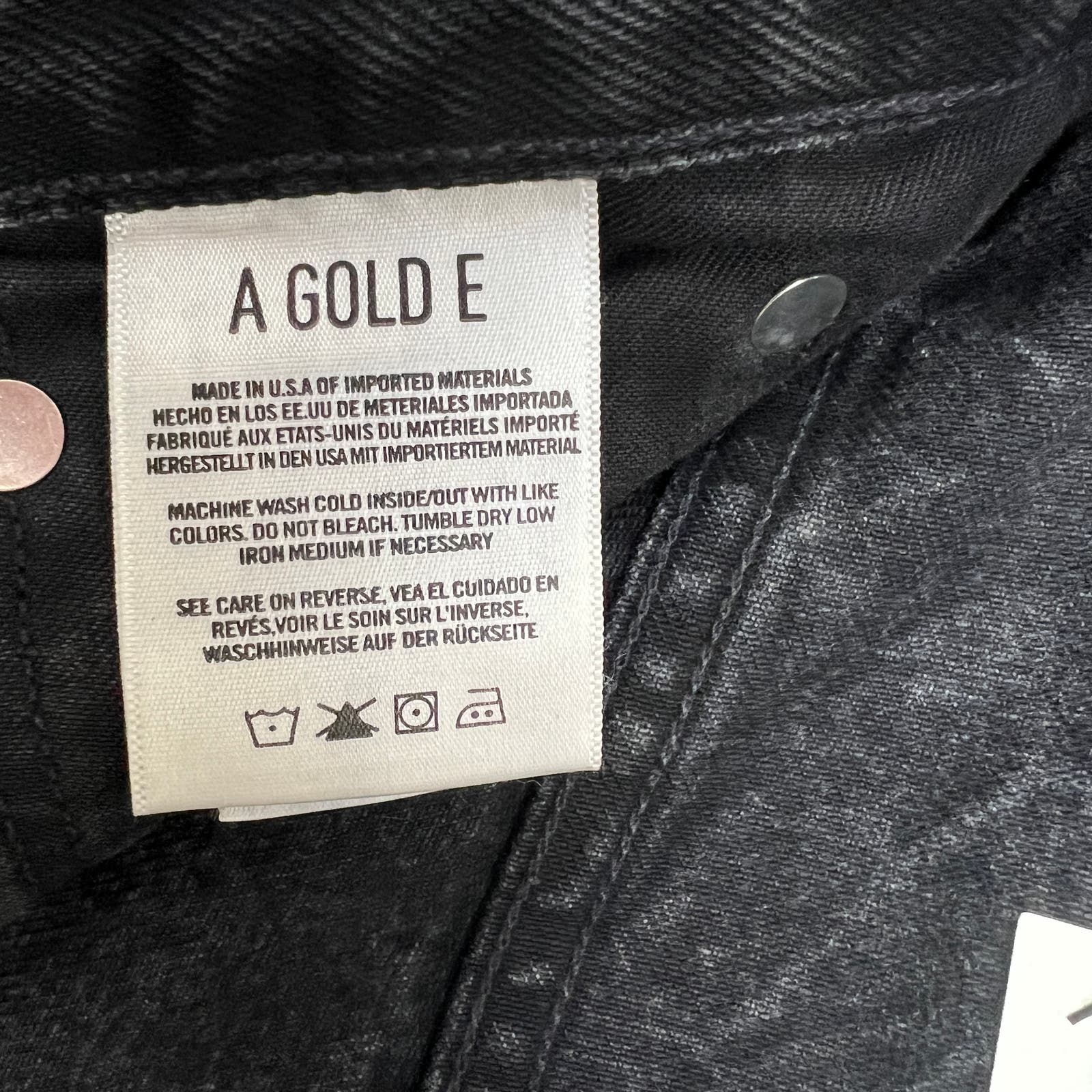 Agolde Men Jeans US 34 Slim Fit Denim Washed Cotton