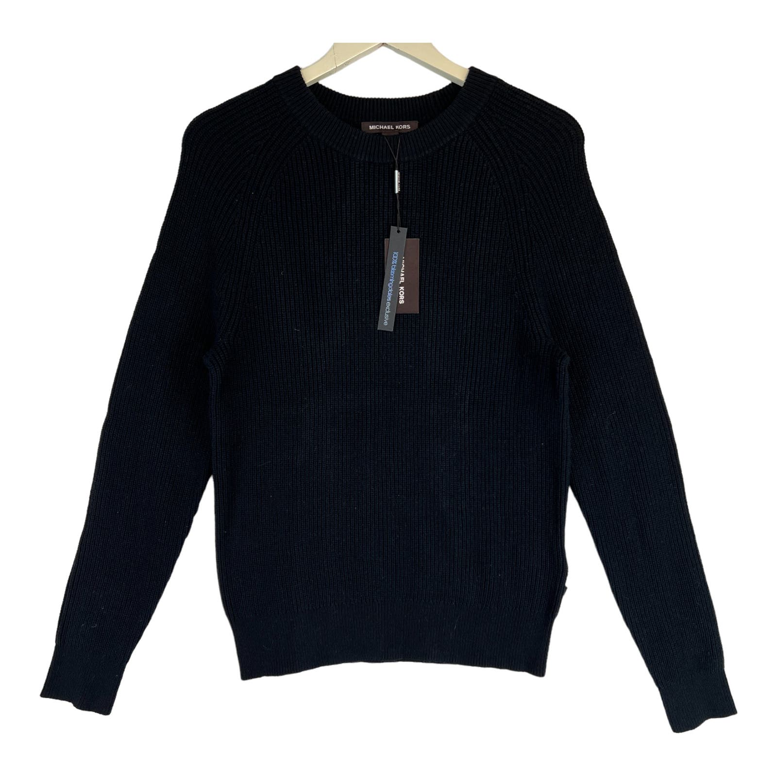 Michael Kors Men Black Sweatshirt US XXL Crew Neck Long Sleeve