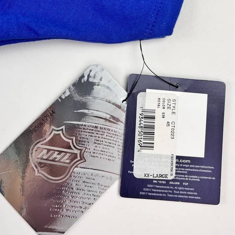 Champion Men NHL Blue T-Shirt US XXL Heritage Tee