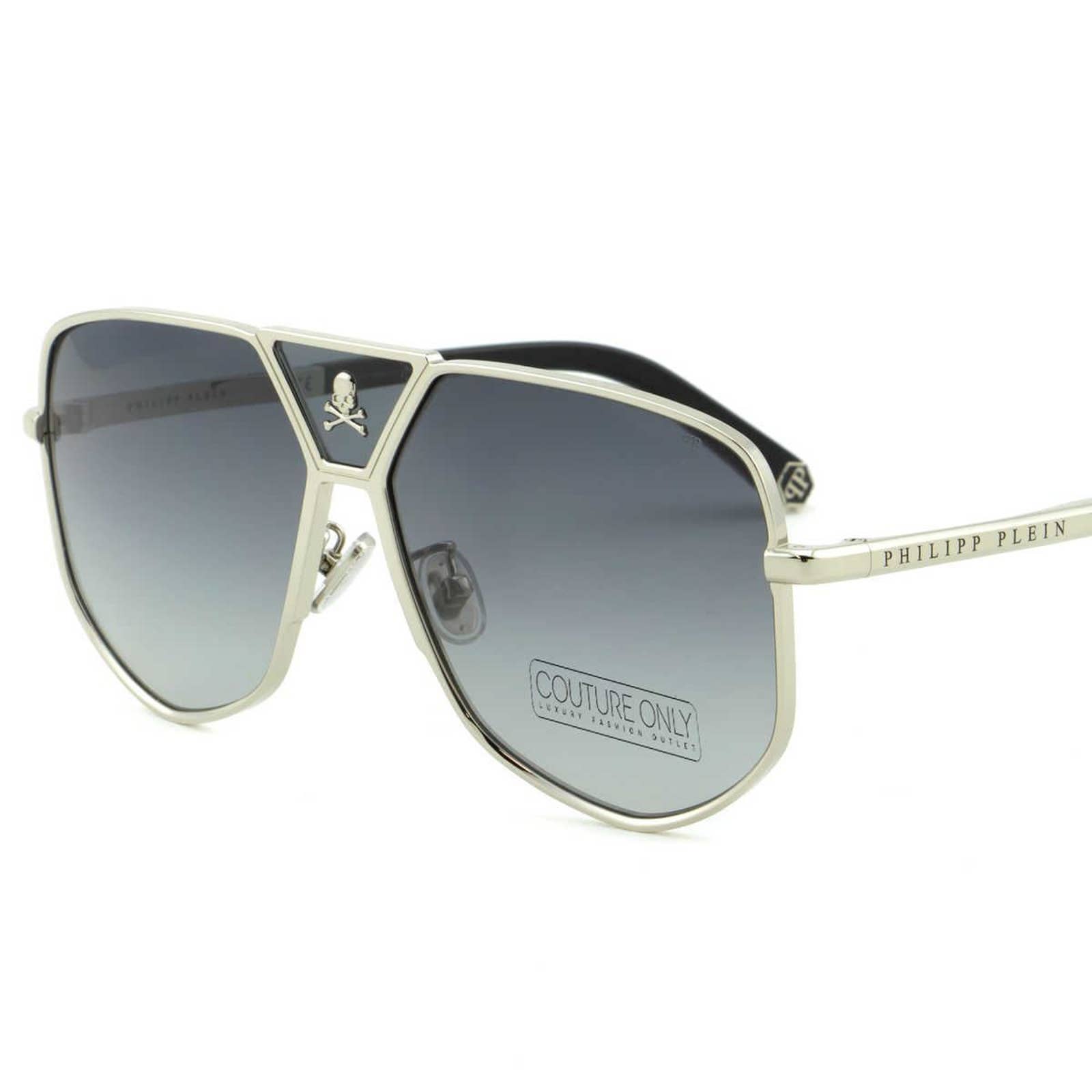 Men Aviator Silver Titanium Sunglasses SPP009V-0579