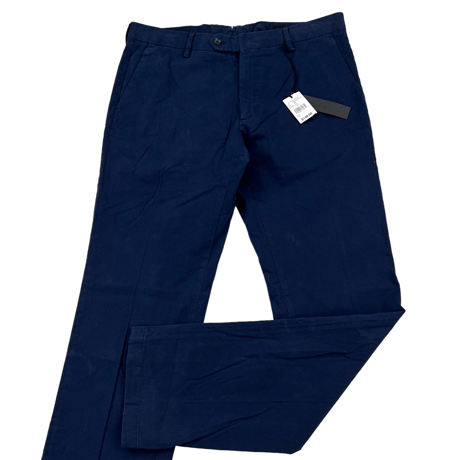 Dylan Gray Men Navy Blue Chinos Pants Slash Pockets Classic EU 33