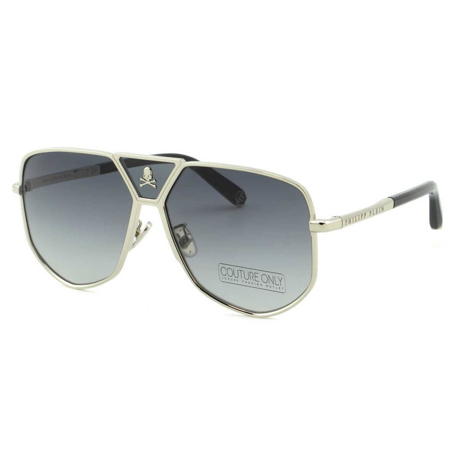 Men Aviator Silver Titanium Sunglasses SPP009V-0579