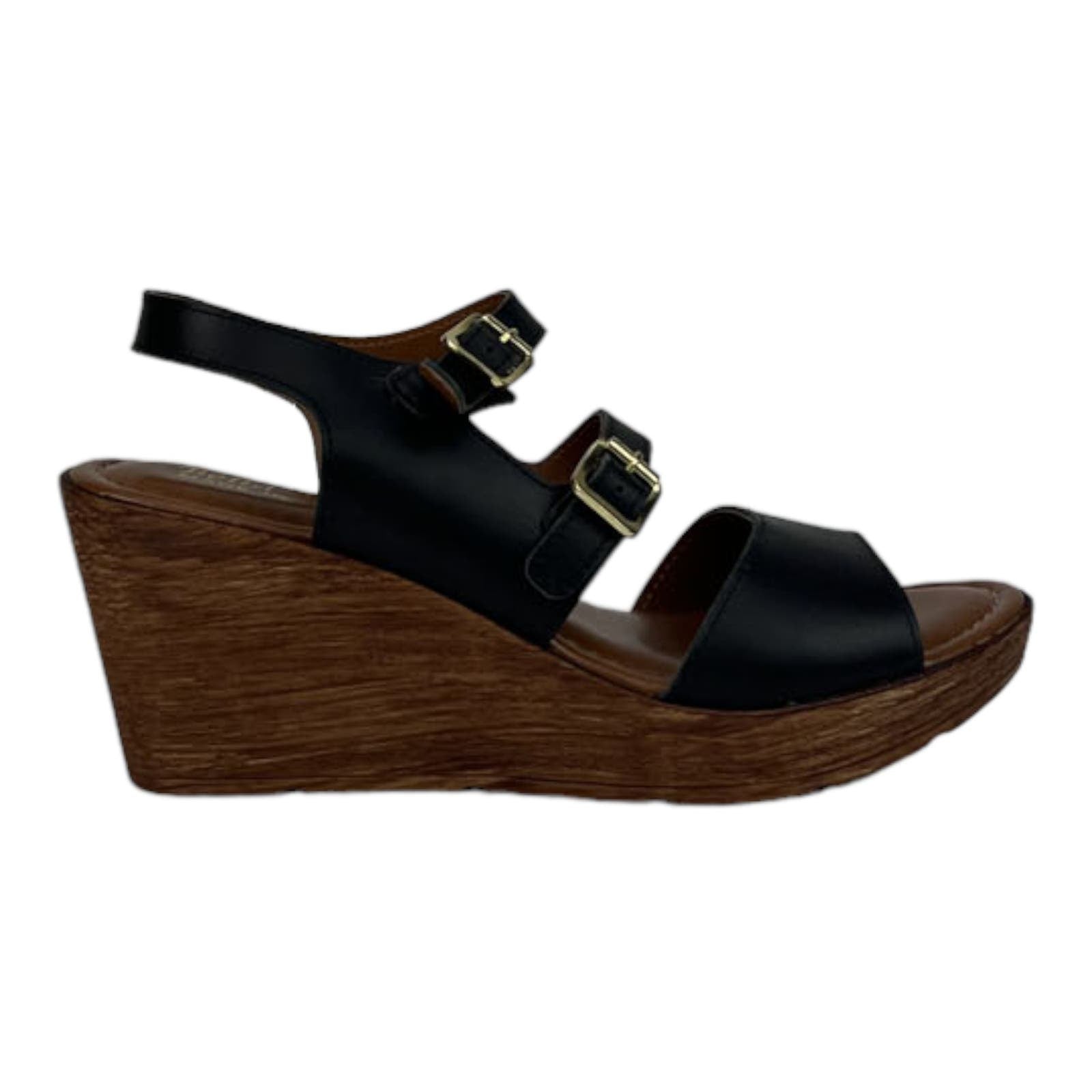 Bella Vita Women US 10 Leather Sandals Open Toe Casual Black Slingback