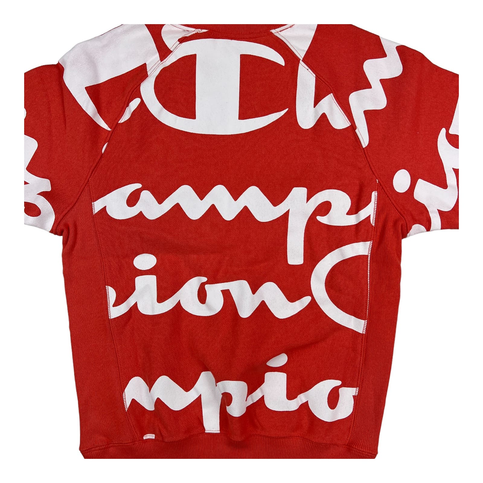 Champion Men Red Sweatshirt US XS Short Sleeve Crew Neck