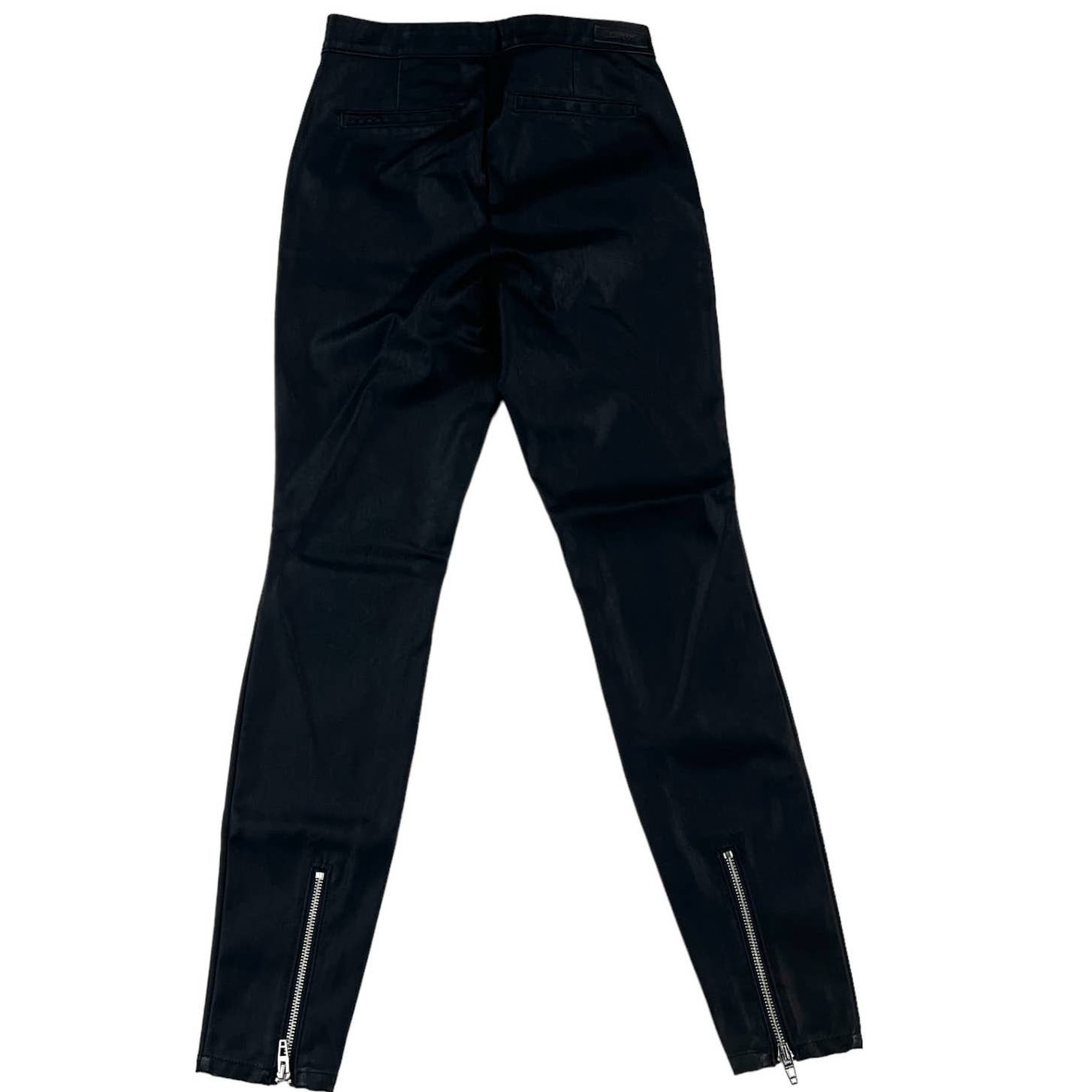Blanknyc Women Black Slim Pants US 25 Faux Leather Leggins