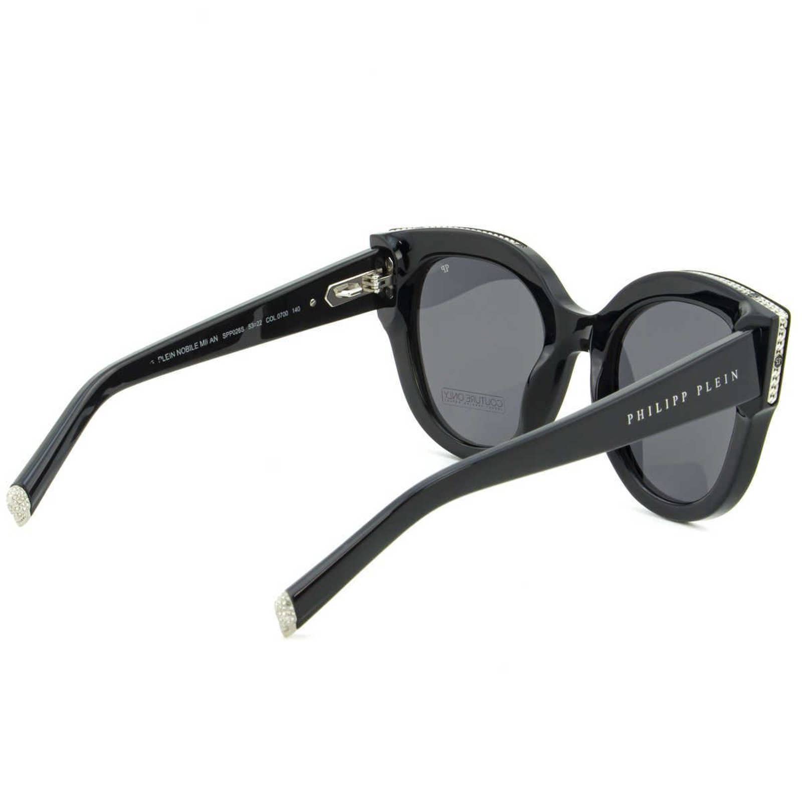Women Black Cat Eye Oversized Sunglasses SPP026S-0700