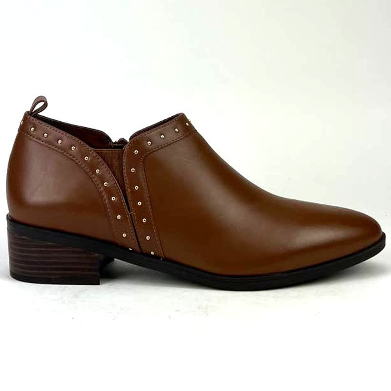 Bella Vita Women US 10 Dark Tan Brown Leather Ankle Boot Shoes