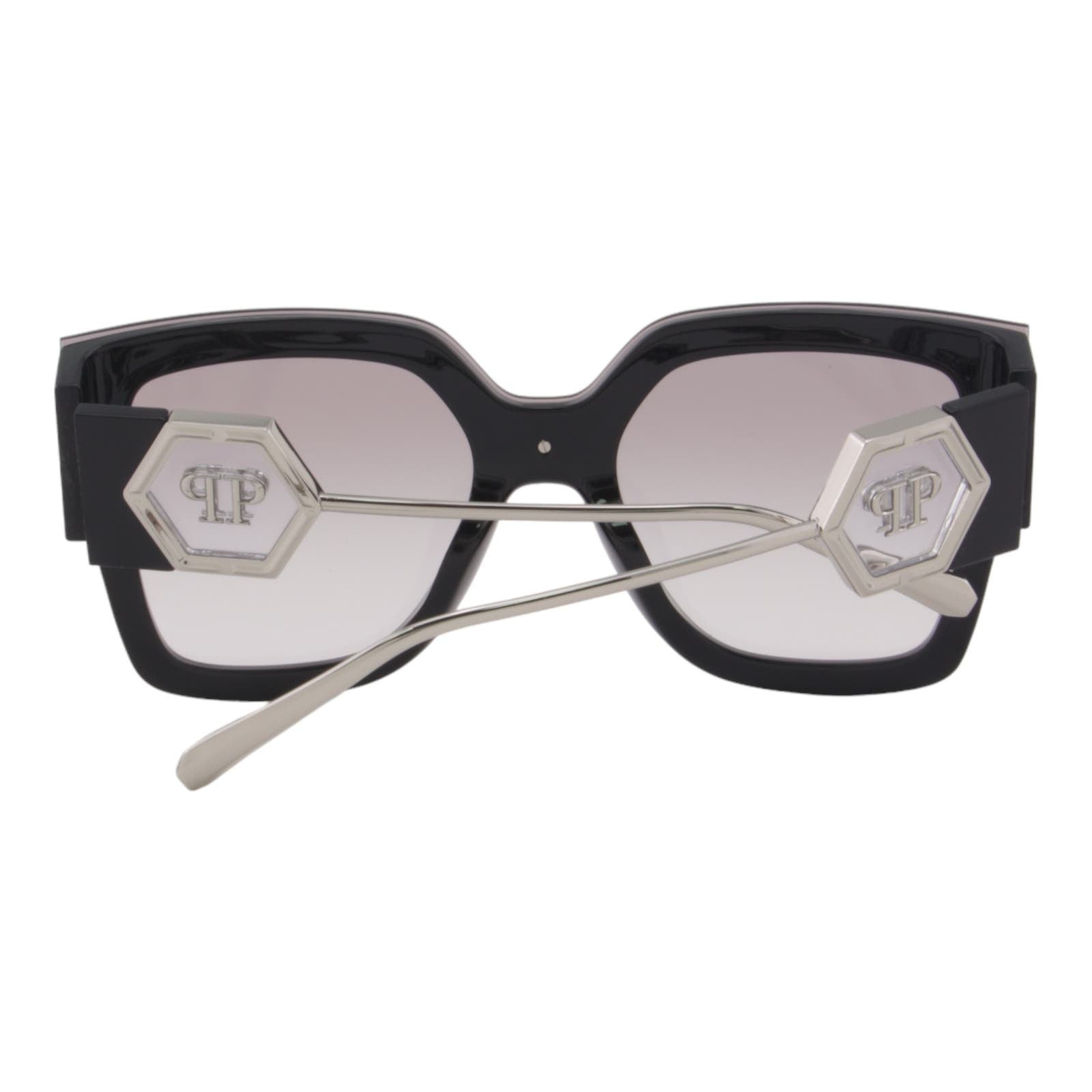 Women Designer Sunglasses SPP041M-Z42X Oversized Square Frame Gray Lens