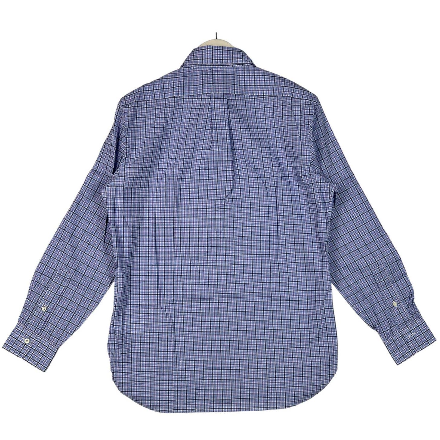 Ralph Lauren Men Blue Shirt US M Cotton Long Sleeve Button Down
