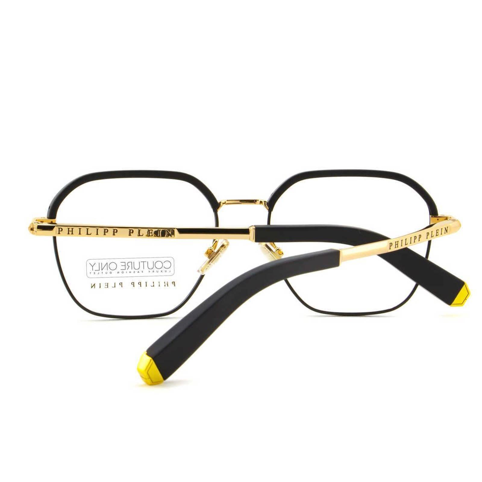 Men Optical Glasses Square Black Gold Frame VPP017M-0302