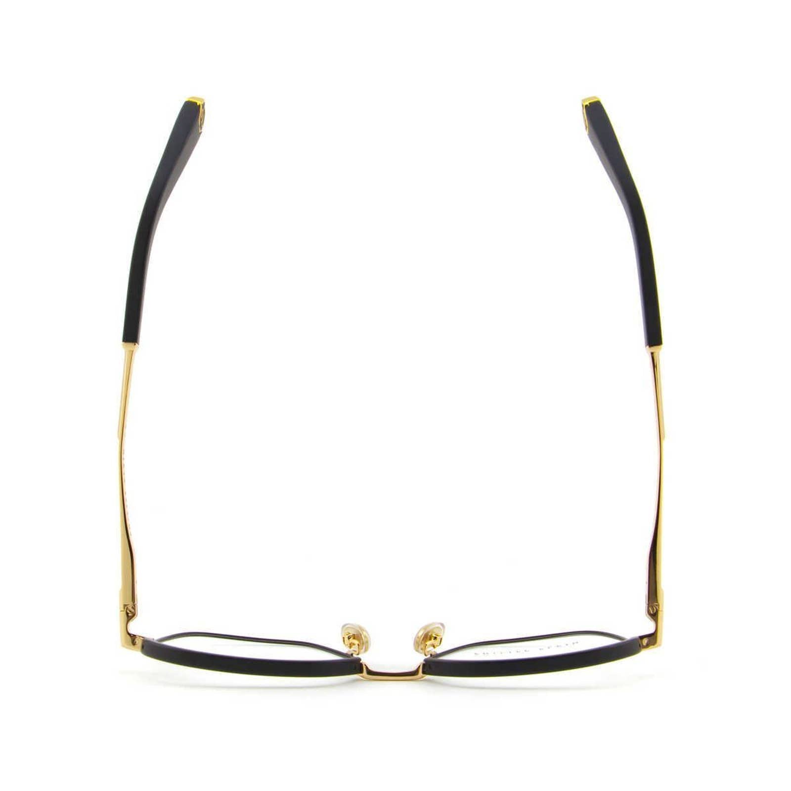 Men Optical Glasses Square Black Gold Frame VPP017M-0302