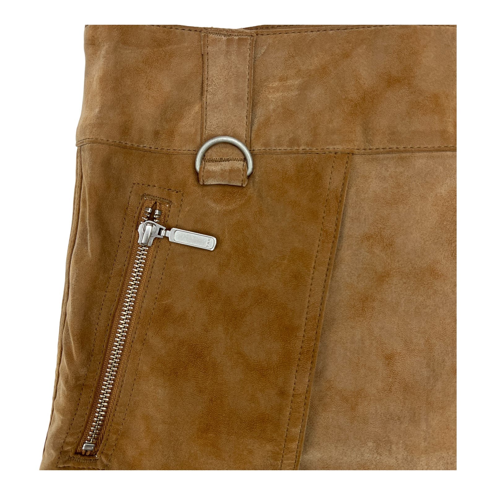 Free People Women Camel Brown Skirt US 6 Faux Wrap