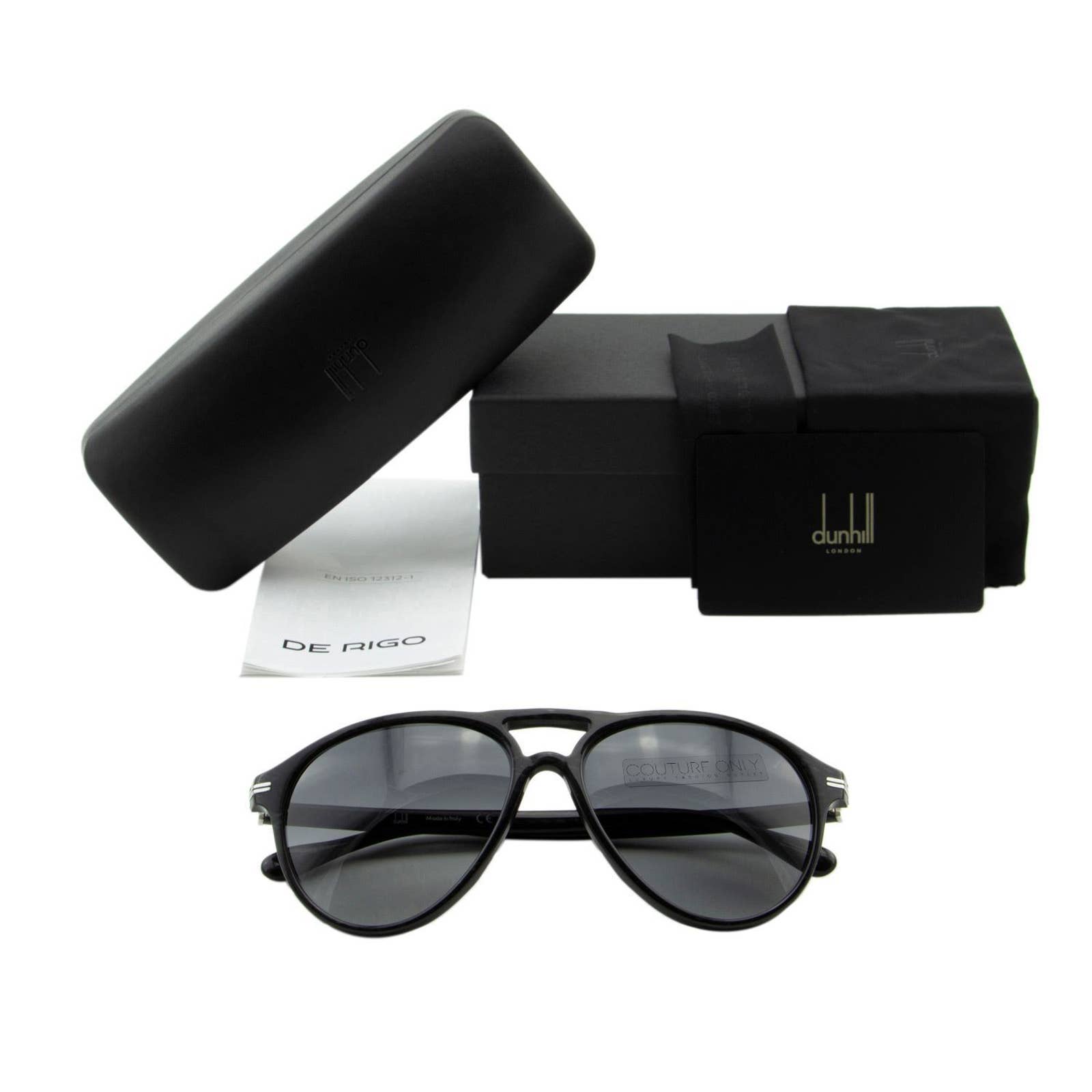Men Black Aviator Pantos Sunglasses SDH048-02AN