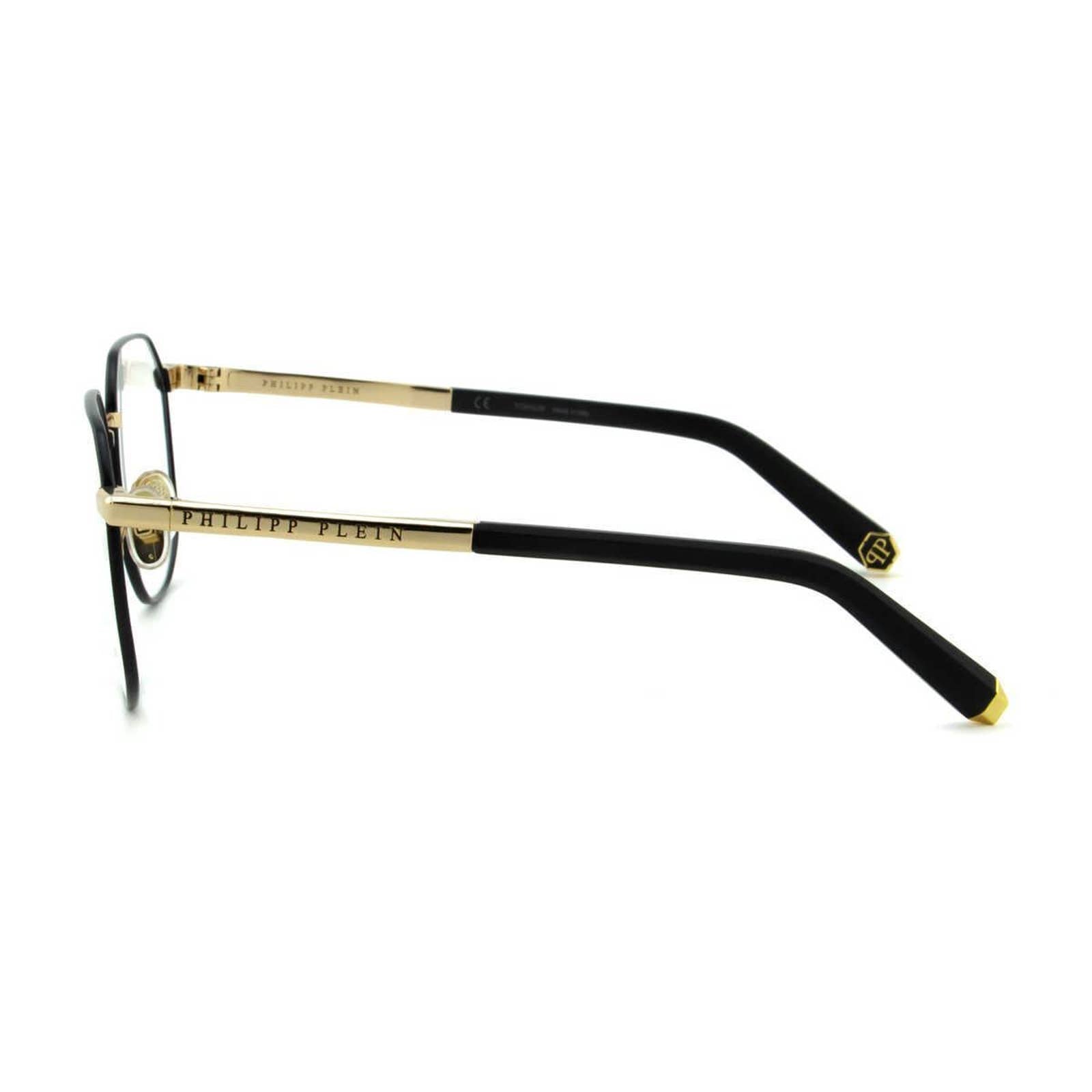 Men Optical Square Black Gold Titanium VPP020M-0302