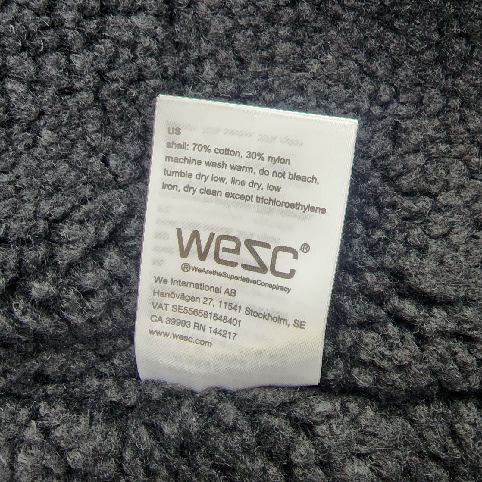 Wesc Men Blueberry Blue US M Full Zip Winter Parka Jacket