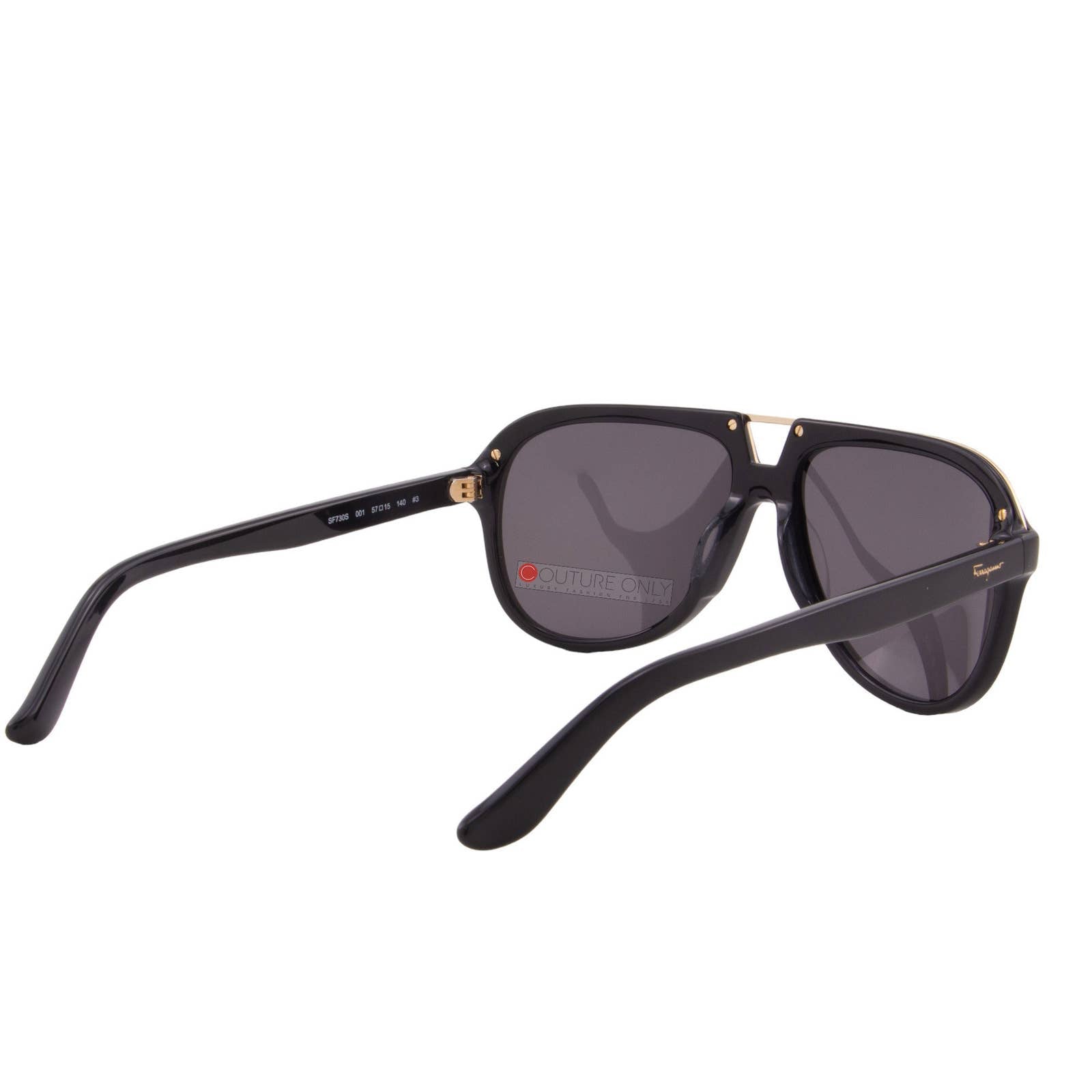 Men Aviator Black Gold Sunglasses