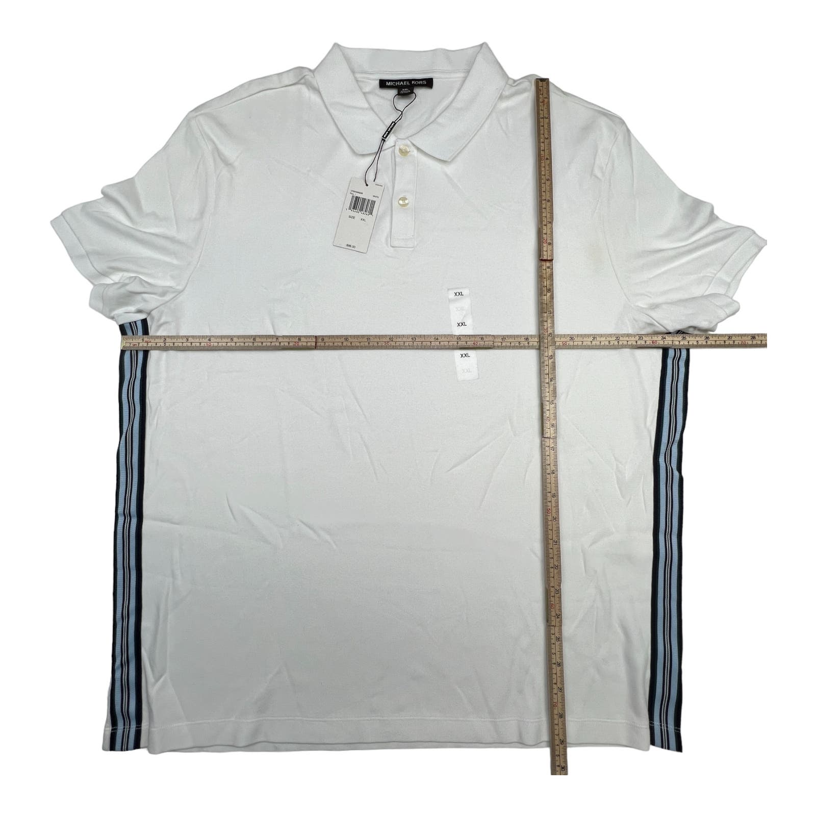 Michael Kors Men White Classic US XXL Short Sleeve Polo