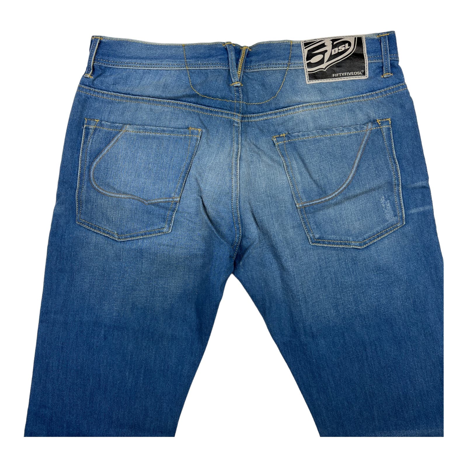 Diesel Pokus Men Denim Jeans US 29 Slim Fit Sticker Cotton