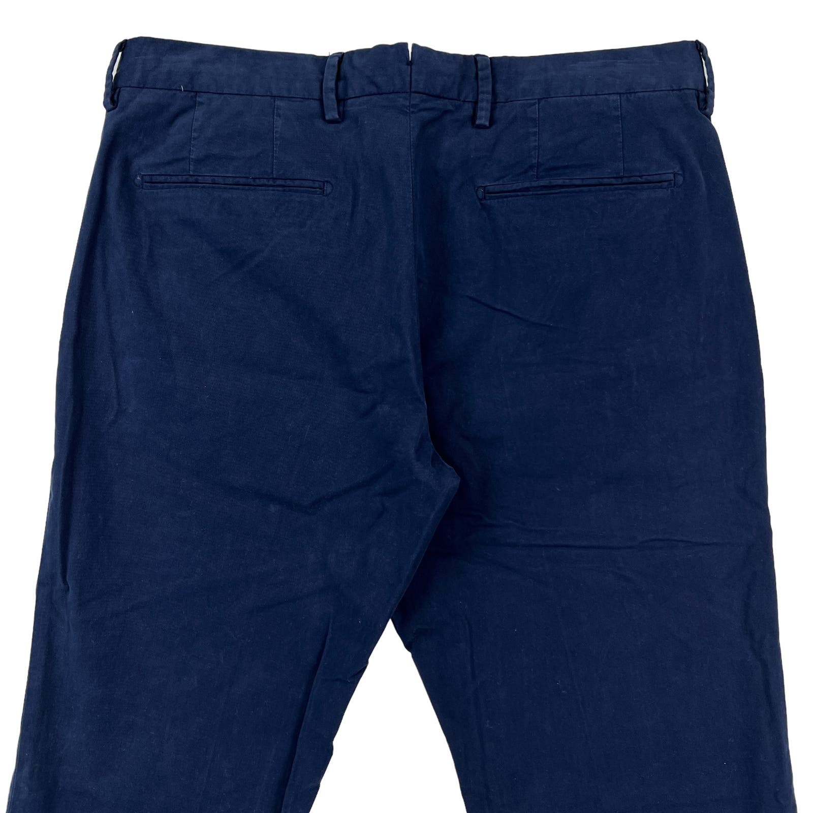 Dylan Gray Men Navy Blue Chinos Pants Slash Pockets Classic EU 33
