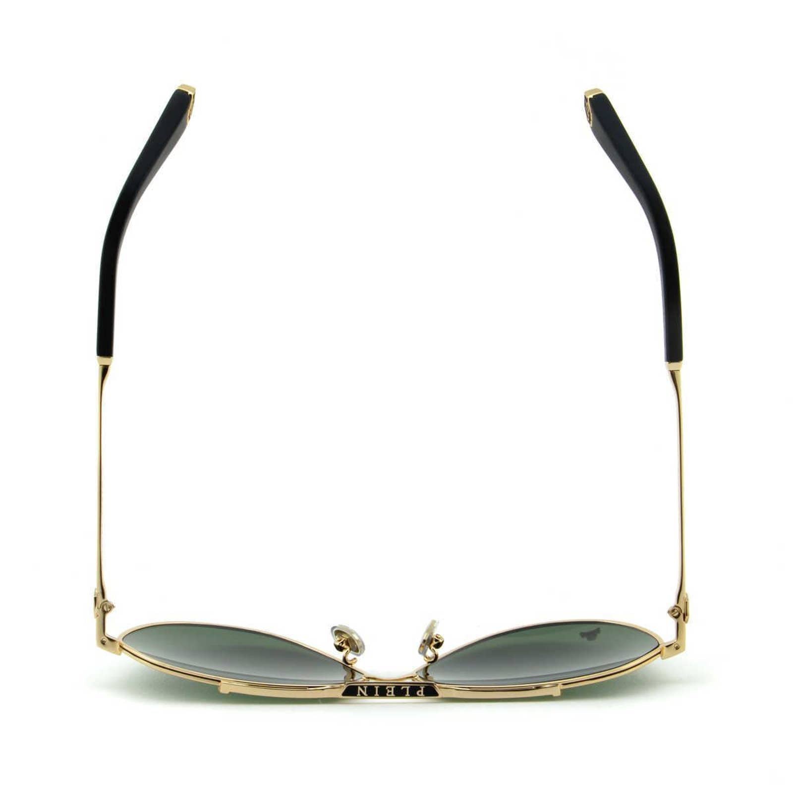 Men Aviator Gold Metal Sunglasses "The Skull"