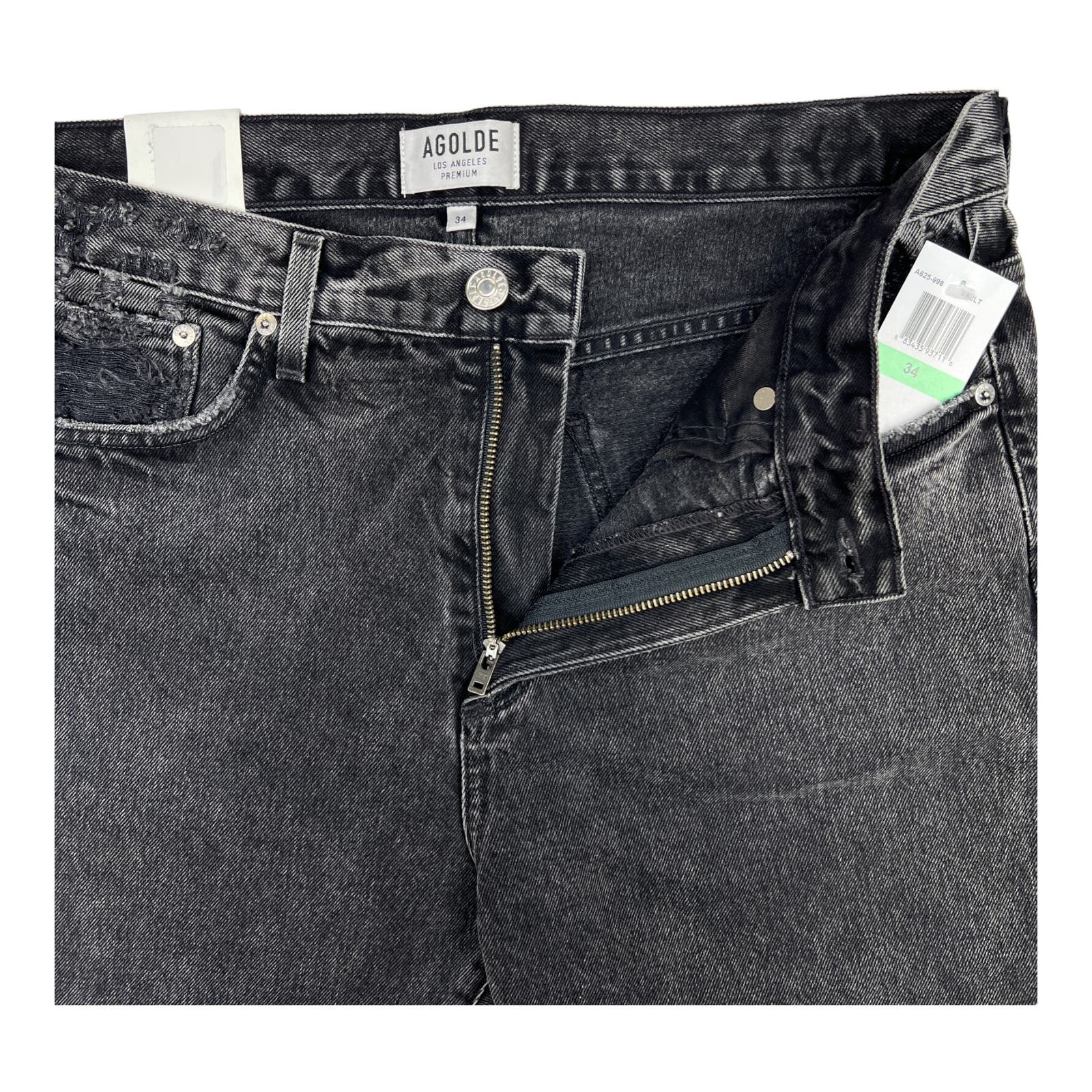 Agolde Men Jeans US 34 Slim Fit Denim Washed Cotton
