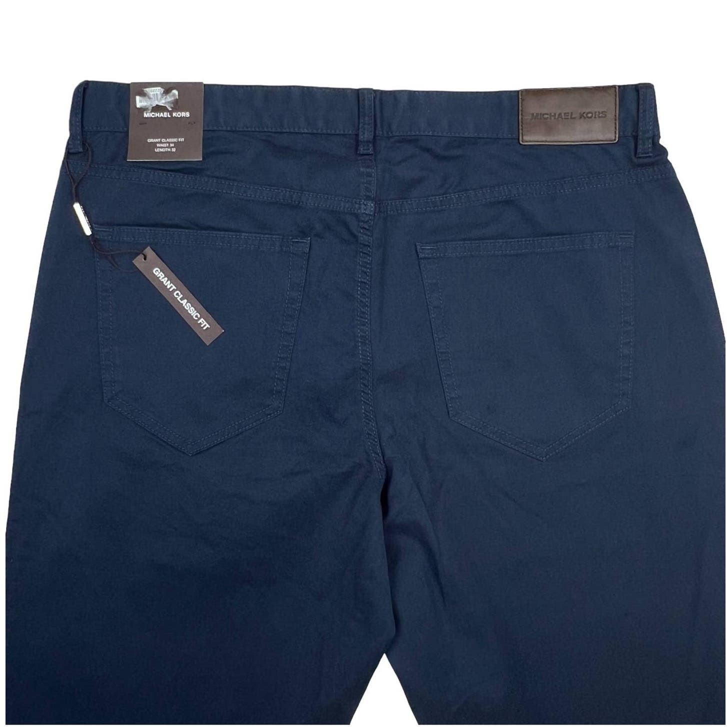 Michael Kors Men Midnight Blue Pants US 34x32 Classic Fit Slim