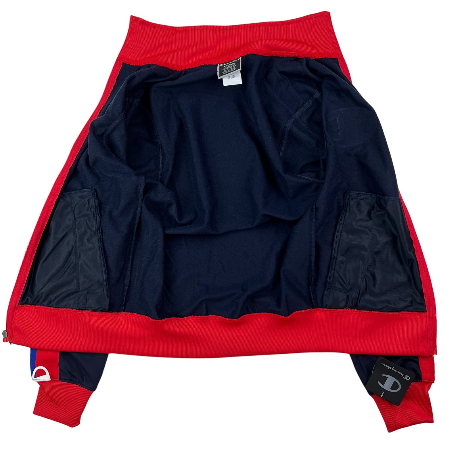 Champion Men US XS Navy Blue Full Zip Jacket