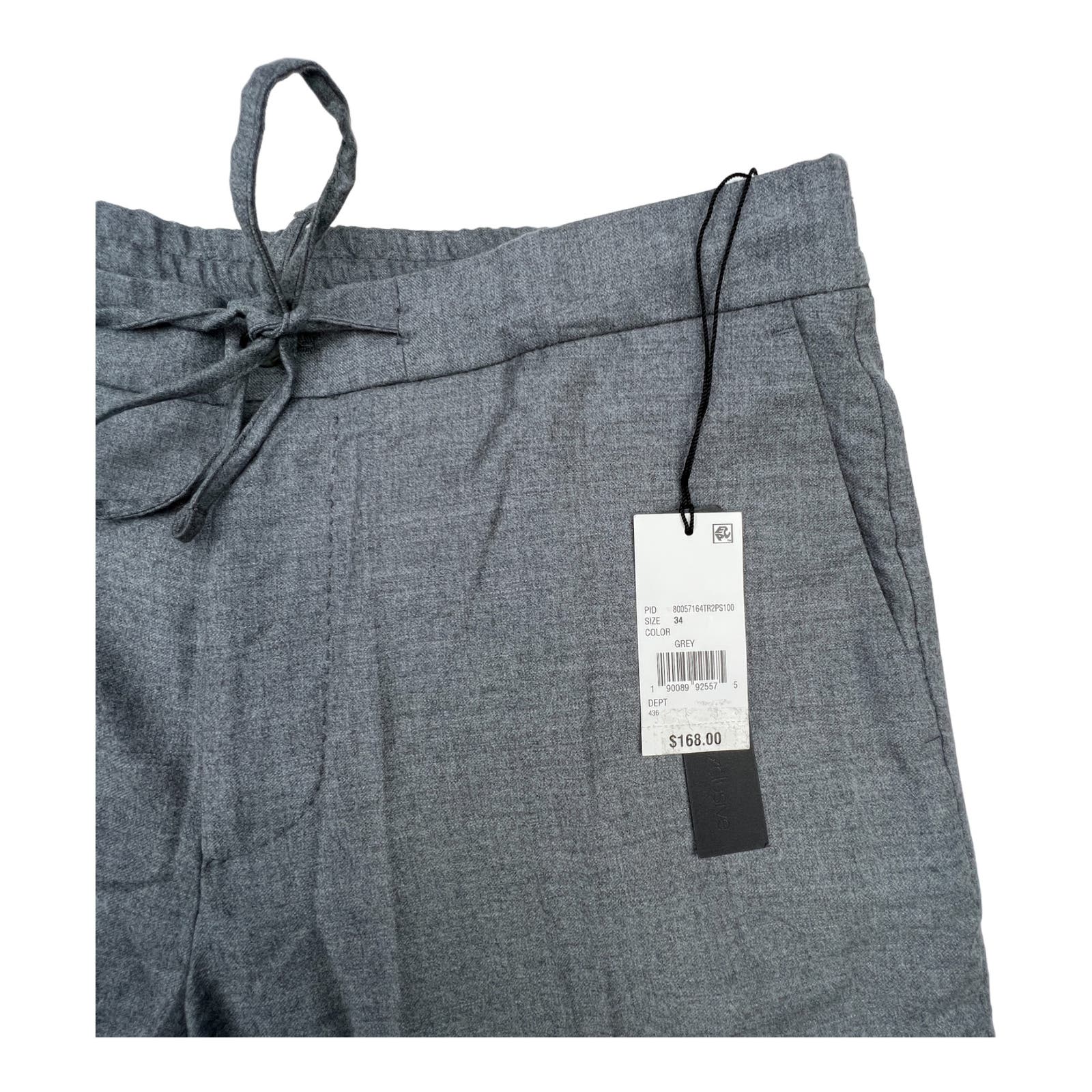 Dylan Gray Men Grey Wool Slim Fit US 34 Sweatpants