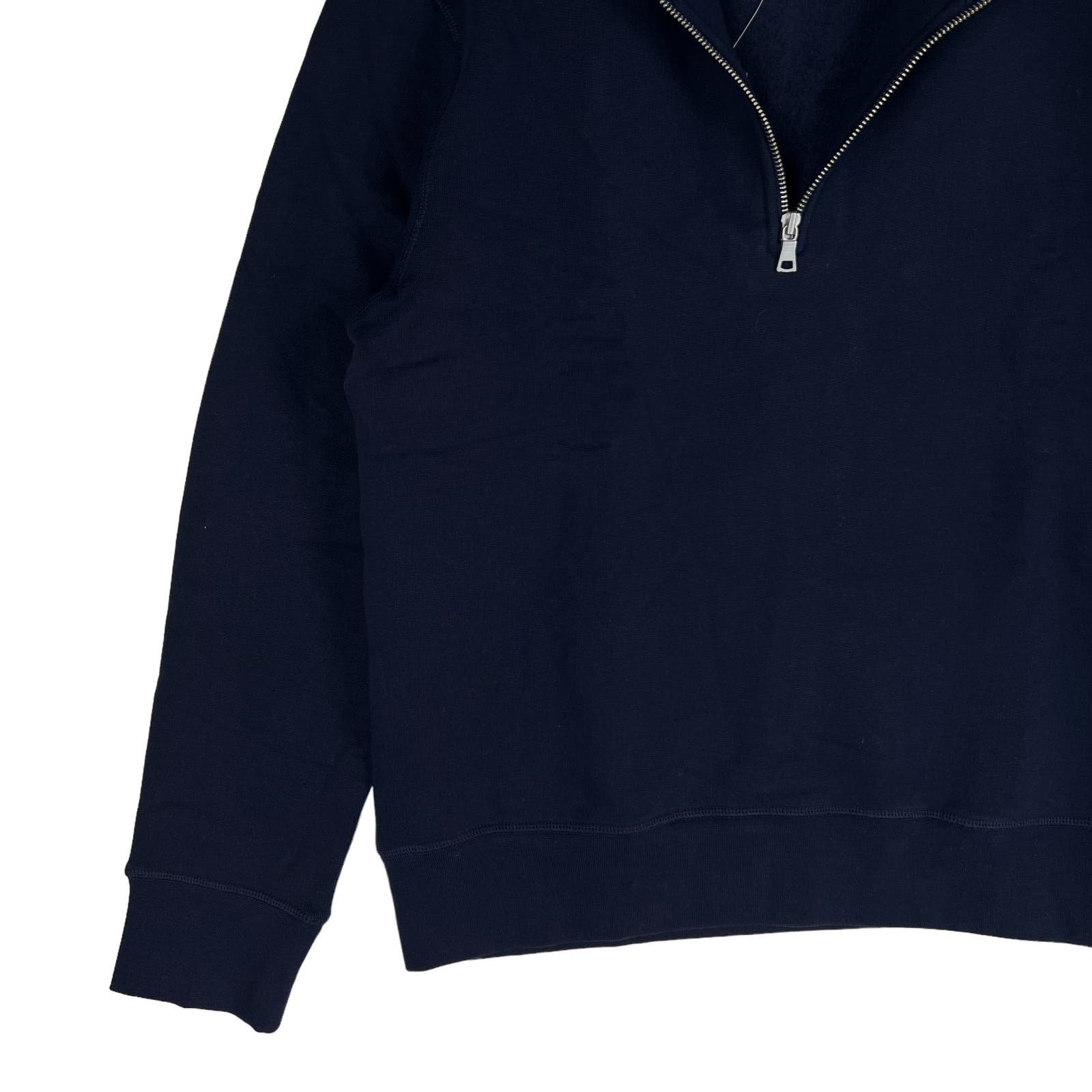 Bloomingdale's Factory Men Navy Sweater US L Half Zip Fleece