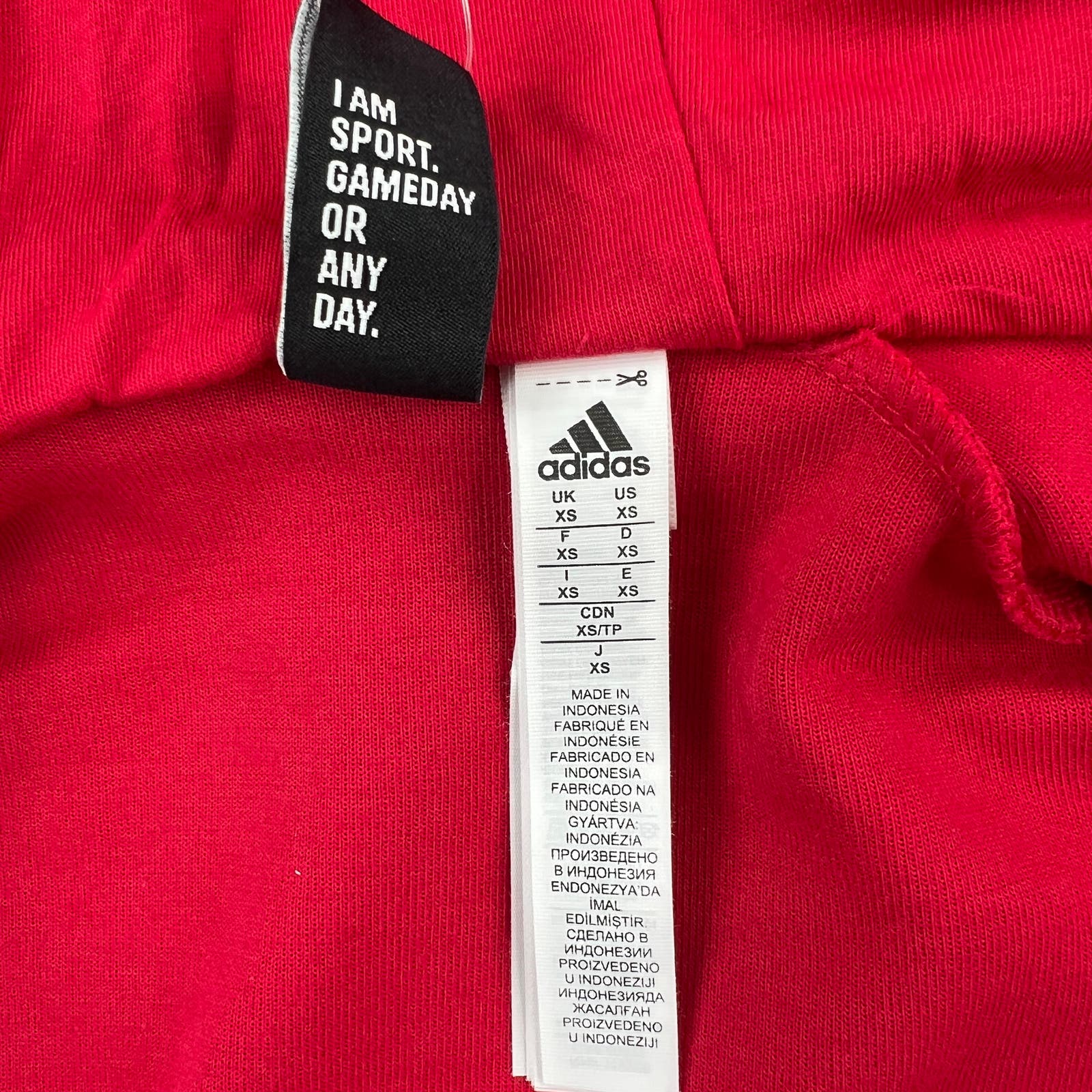 Adidas Red Bull Men Red Jacket US XS Full Zip Long Sleeve Hoodie