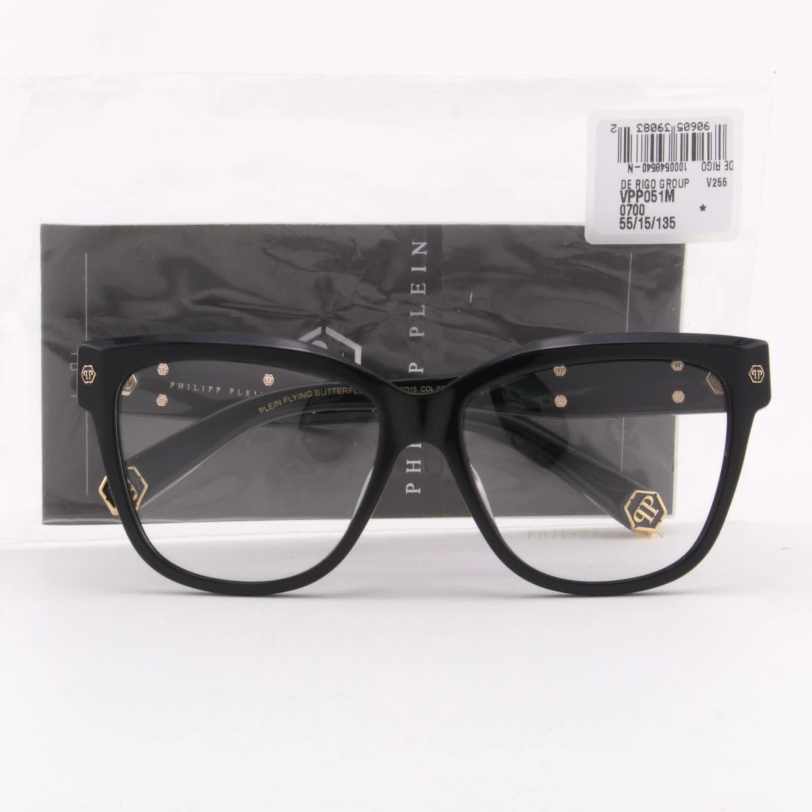 Women Cat Eye Glasses VPP051M-0700 Black Acetate Optical Frame