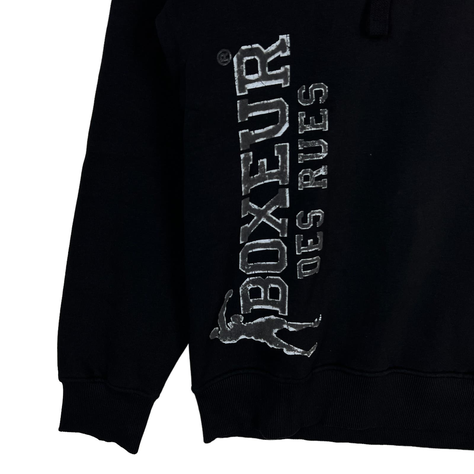 Boxeur Des Rues Men Sweatshirt US XXL Closed Hood Long Sleeve Graphic Print