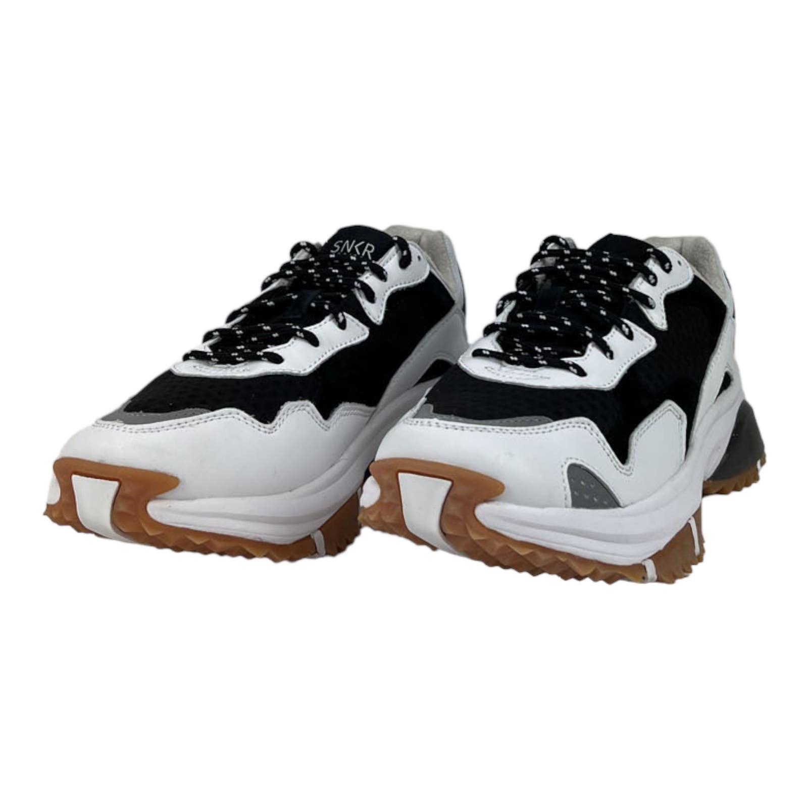 SNKR Project Men US 11.5 Sneaker Black White Prospect Park SNKR1941