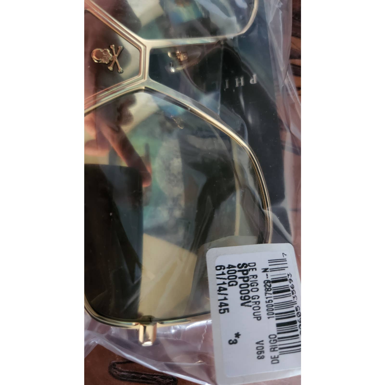Men Aviator Gold Titanium Sunglasses