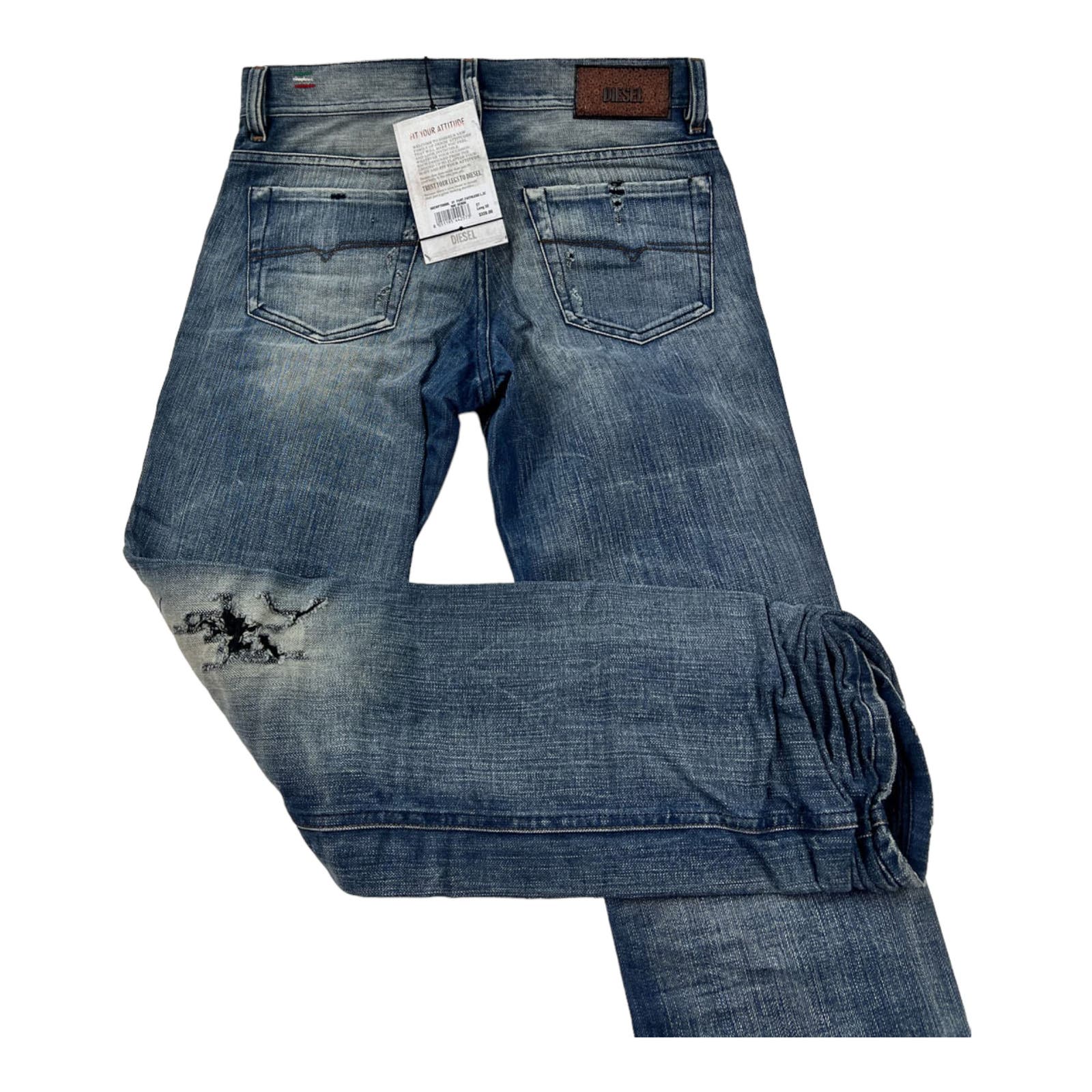 Diesel Women Denim Blue Jeans US 27 Washed Super Slim Skinny