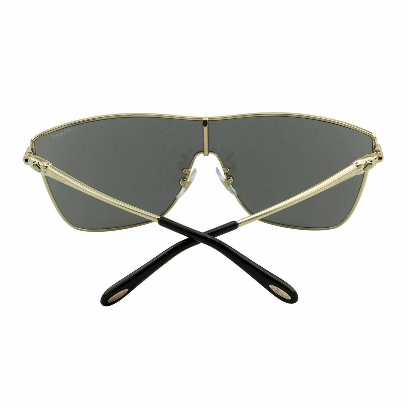 Women Gold Shield Sunglasses SCHC20S-300G Mirrored