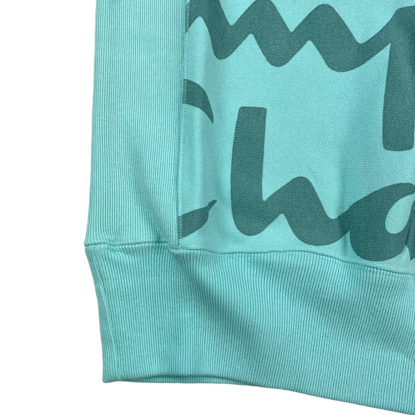 Champion Men Turquoise Blue Sweatshirt US XL Short Sleeve Crew Neck