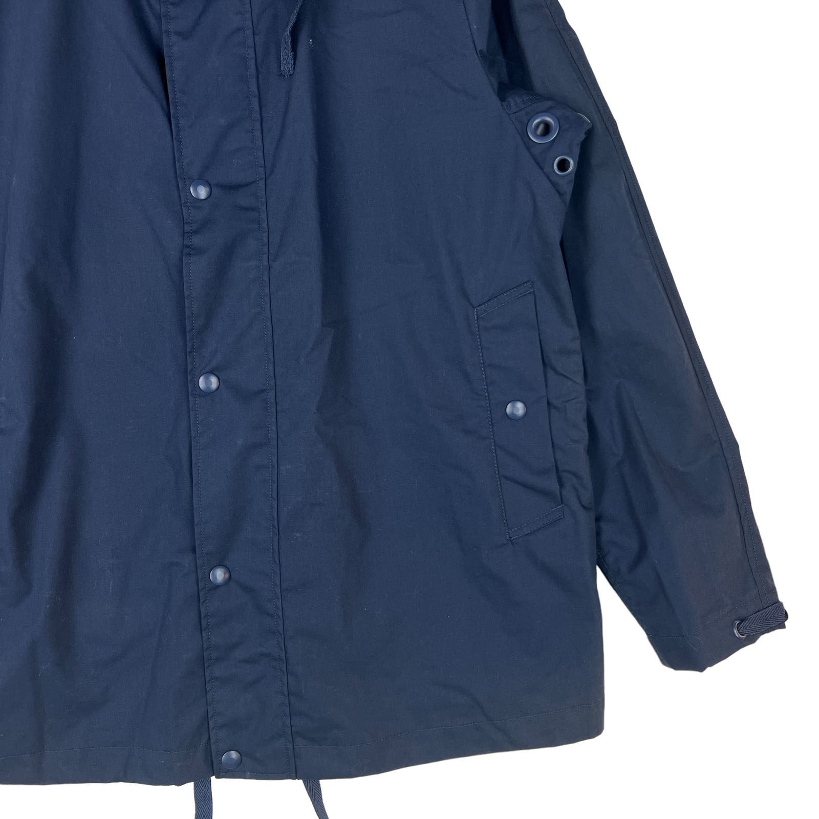 Sempach Men Navy Hooded Jacket US L Adjustable Windbreaker