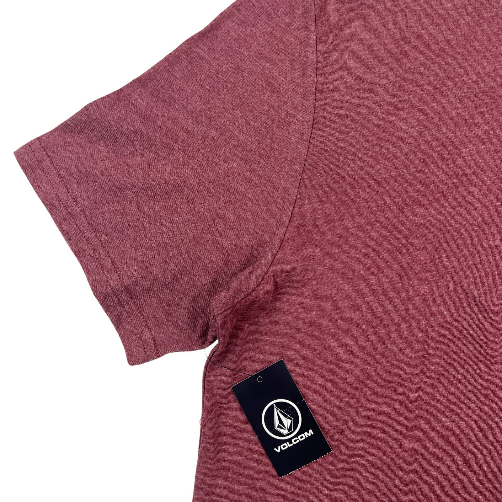 Volcom Men Red T-Shirt US S Crew Neck Short Sleeve
