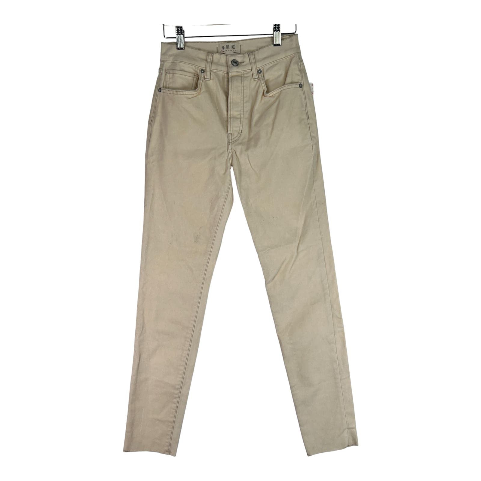 Free People Women Pearl Jeans US 25 Buttons Slim Fit