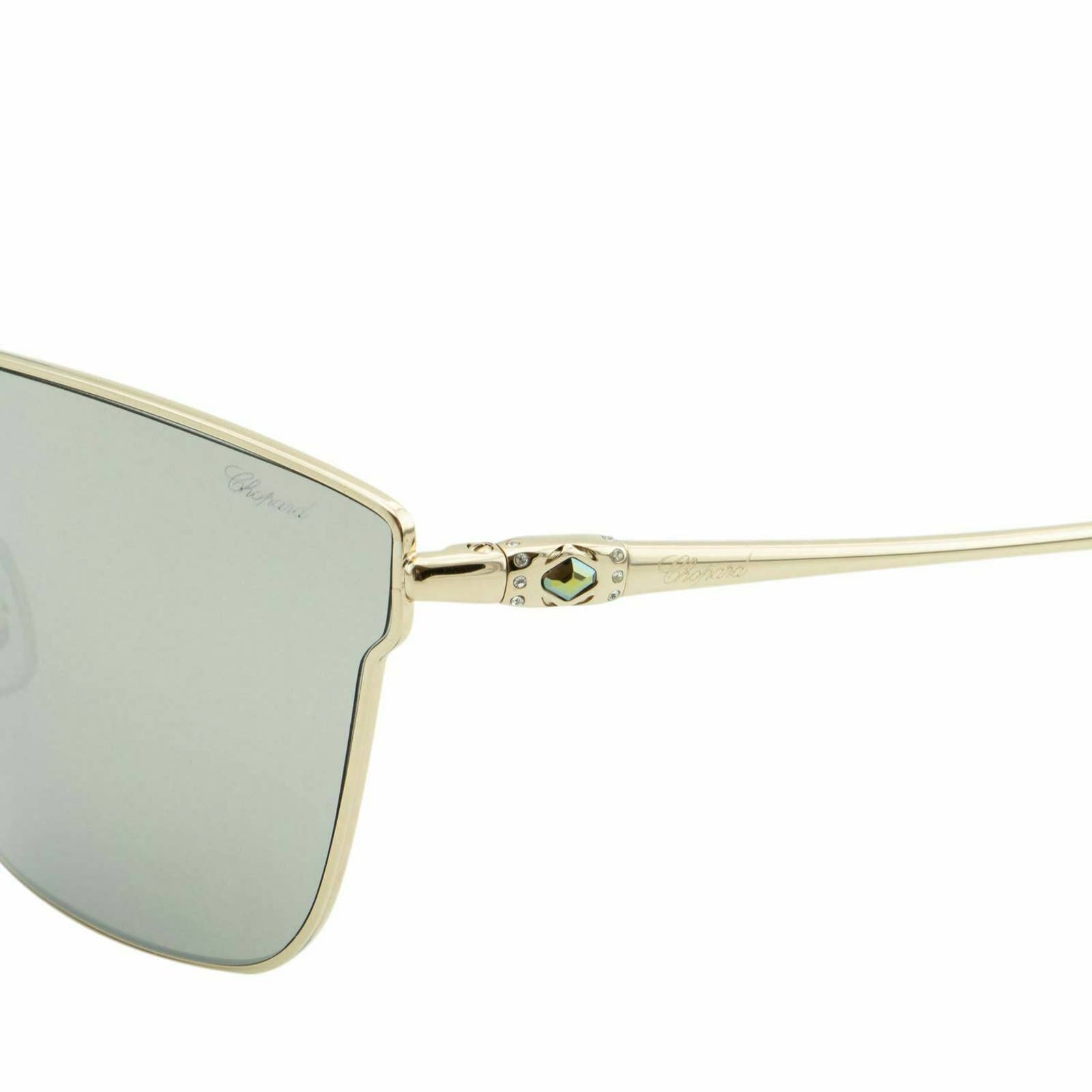 Women Gold Shield Sunglasses SCHC20S-300G Mirrored