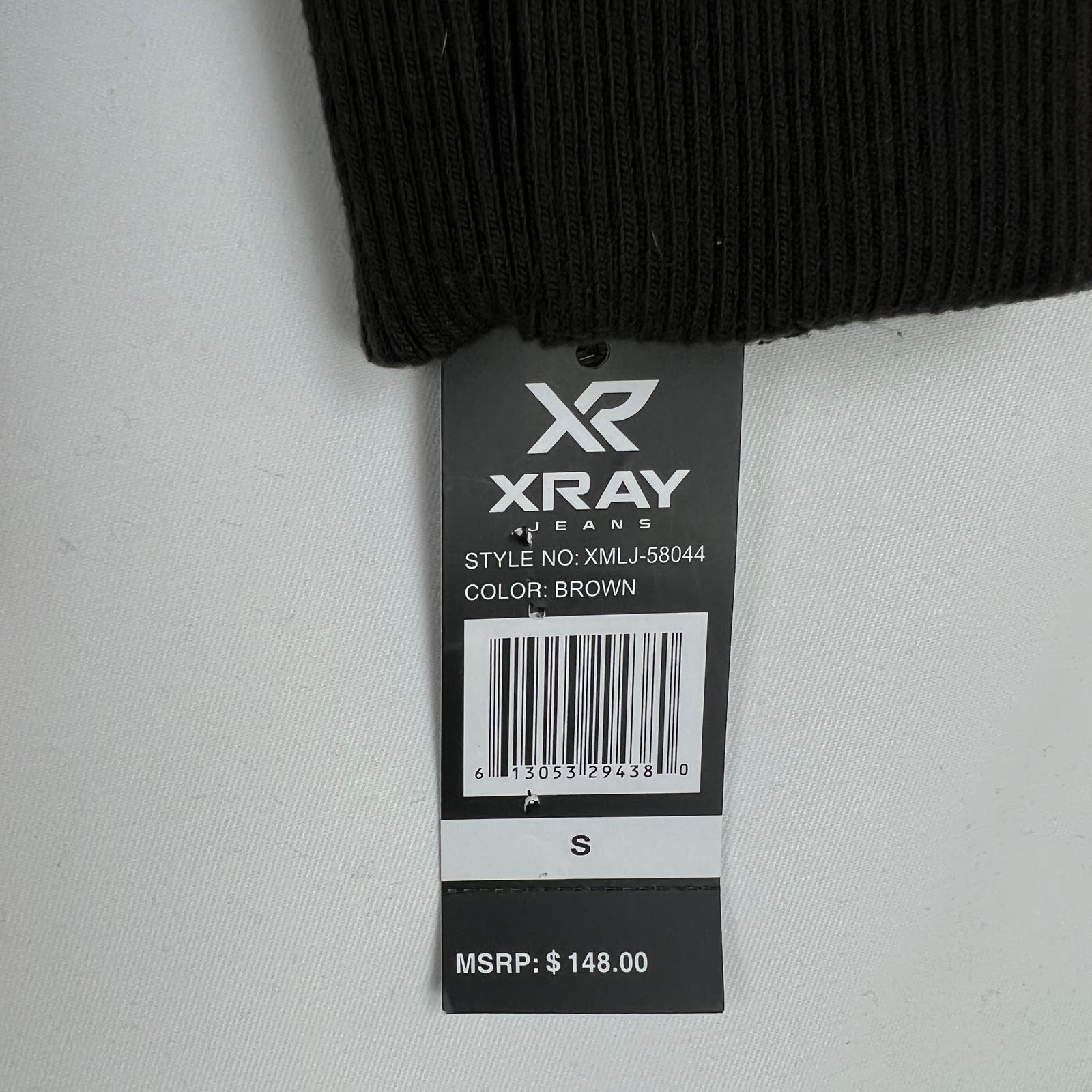 XRAY Jeans Men US S Brown Faux PU Leather Biker Jacket