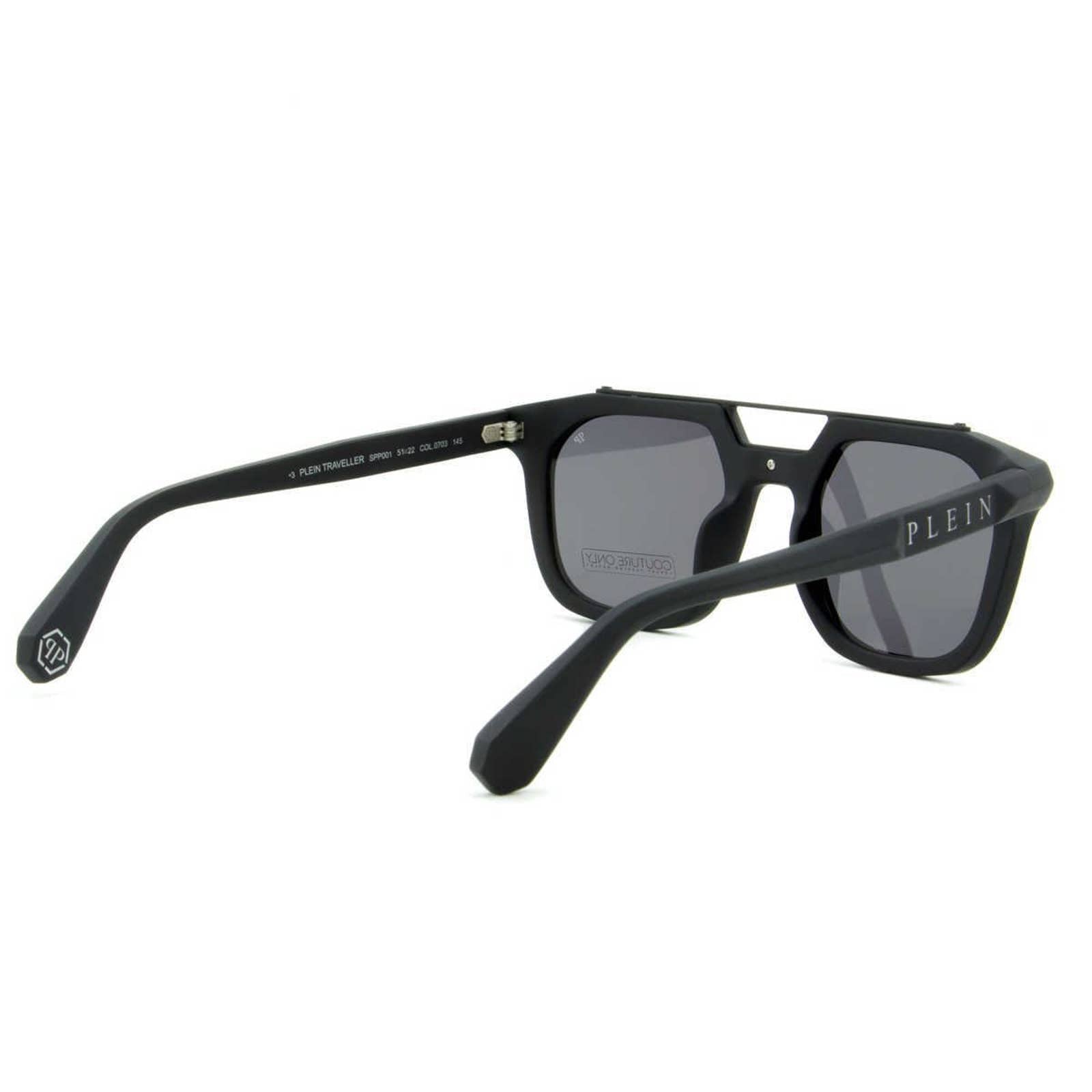 Men Black Square Wayfarer Sunglasses SPP001M-0703