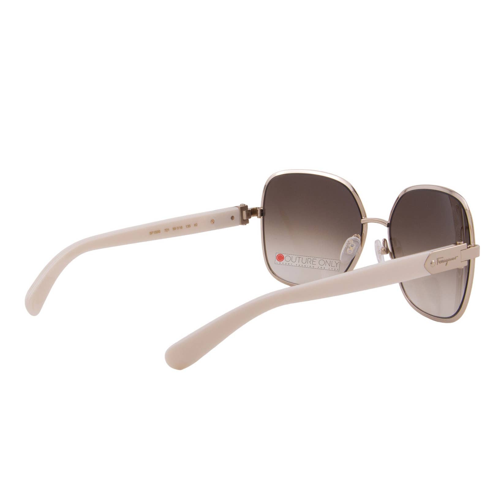 Women Oversized Rectangular Ivory Sunglasses SF150S-721