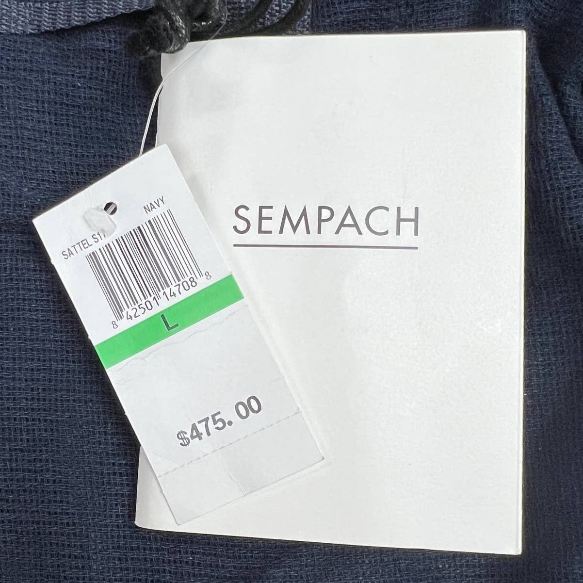 Sempach Men Navy Hooded Jacket US L Adjustable Windbreaker