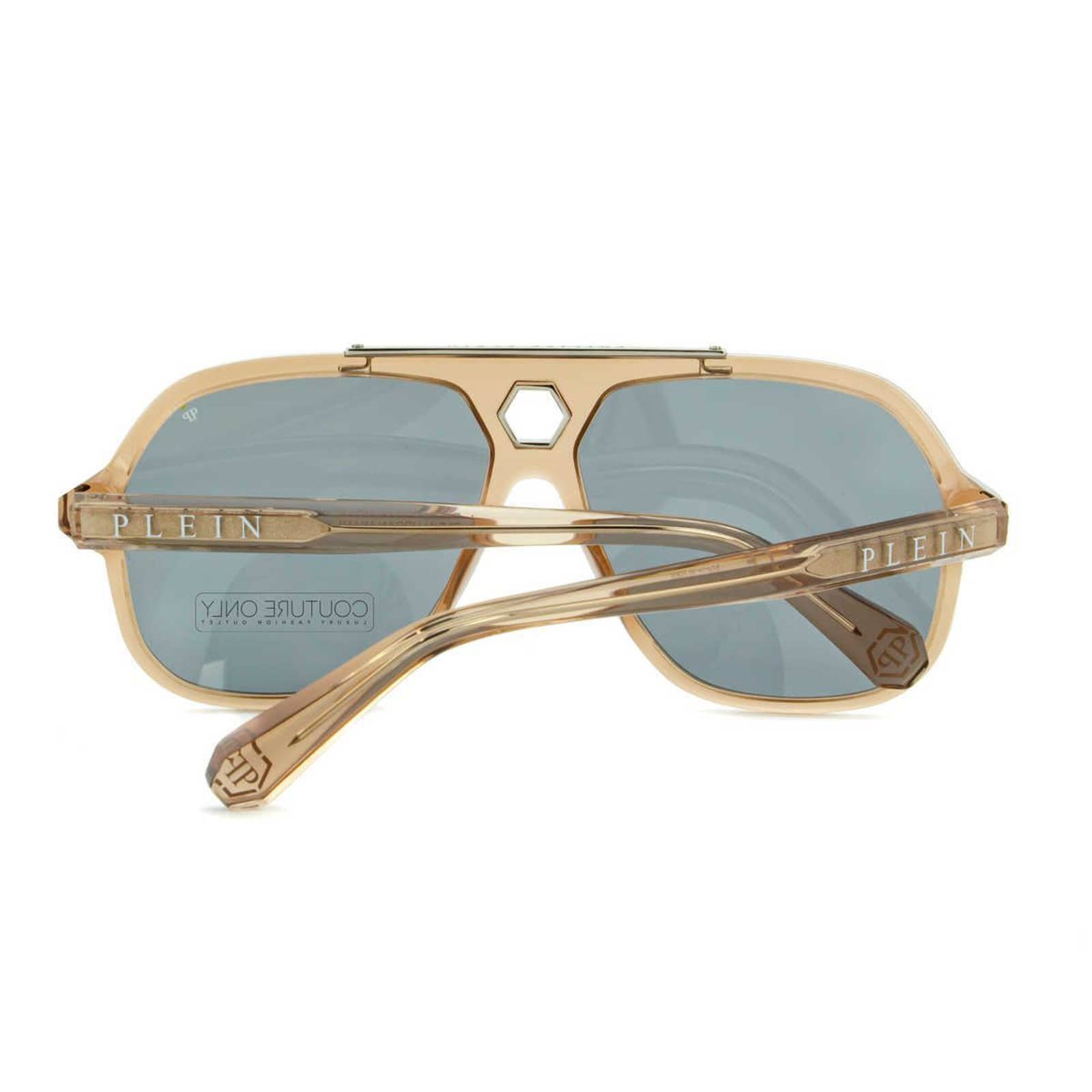 Men Brown Translucent Aviator Sunglasses SPP004V-07MK