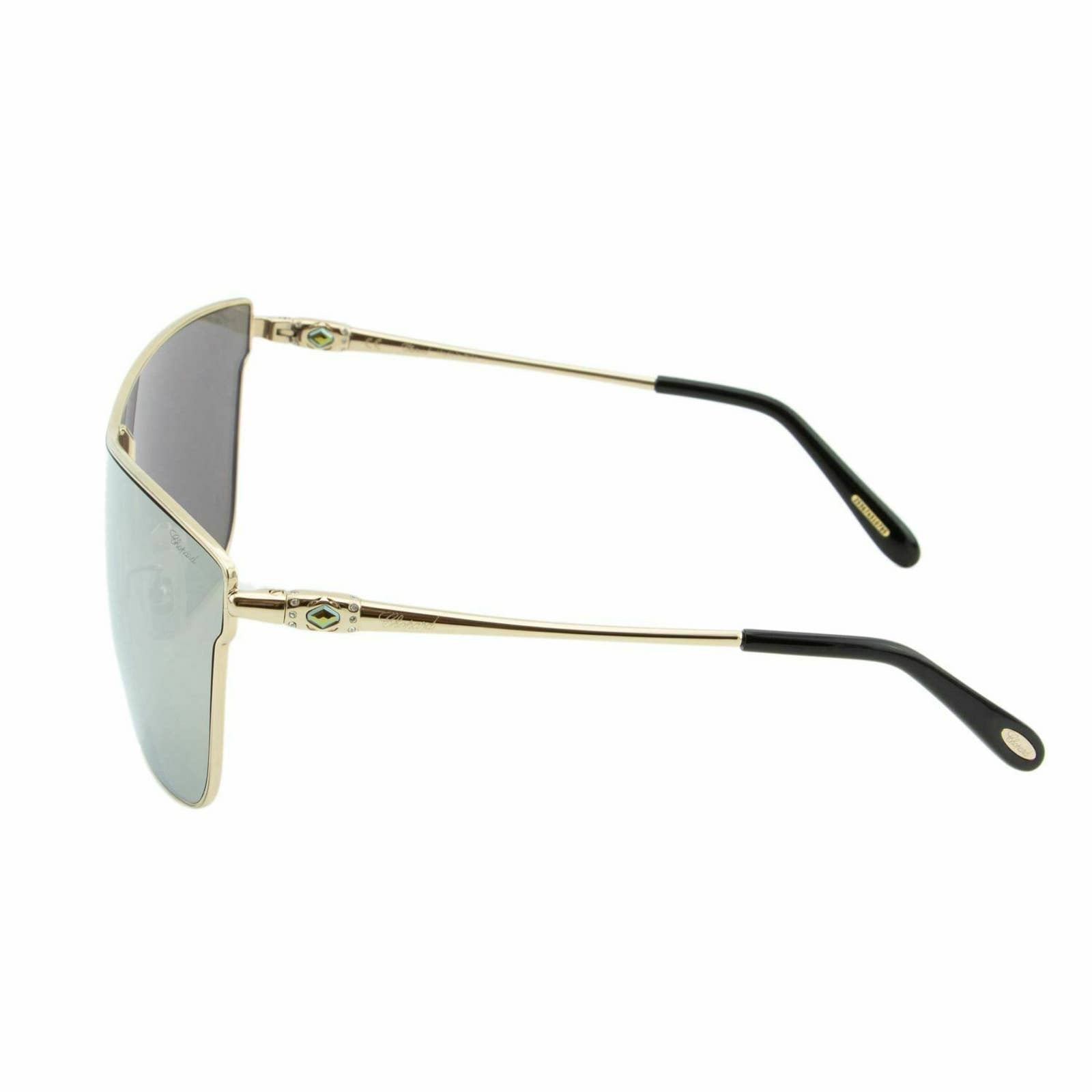 Women Gold Shield Sunglasses SCHC20S-300G Mirrored