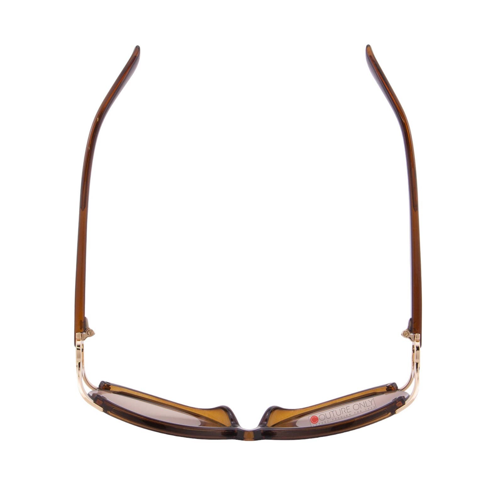 Women Round Oversized Brown Gold Sunglasses SF600S-220